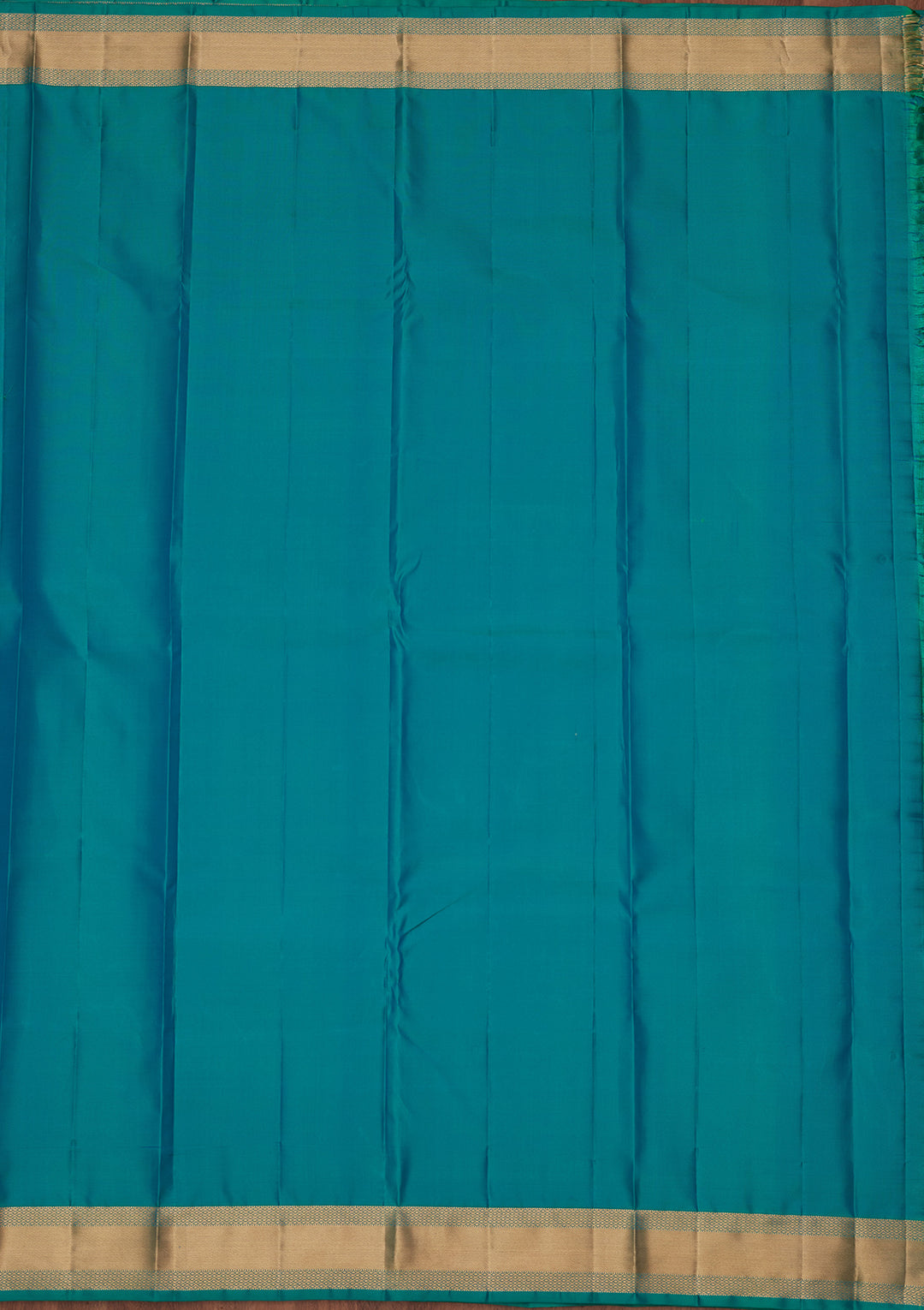 Sea Green Silk Buti Saree With Matching Blouse Piece