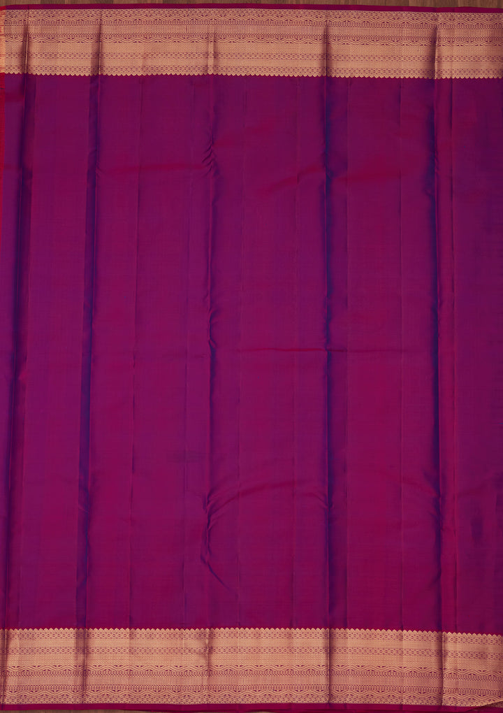 Blue Silk Buti Saree With Matching Blouse Piece