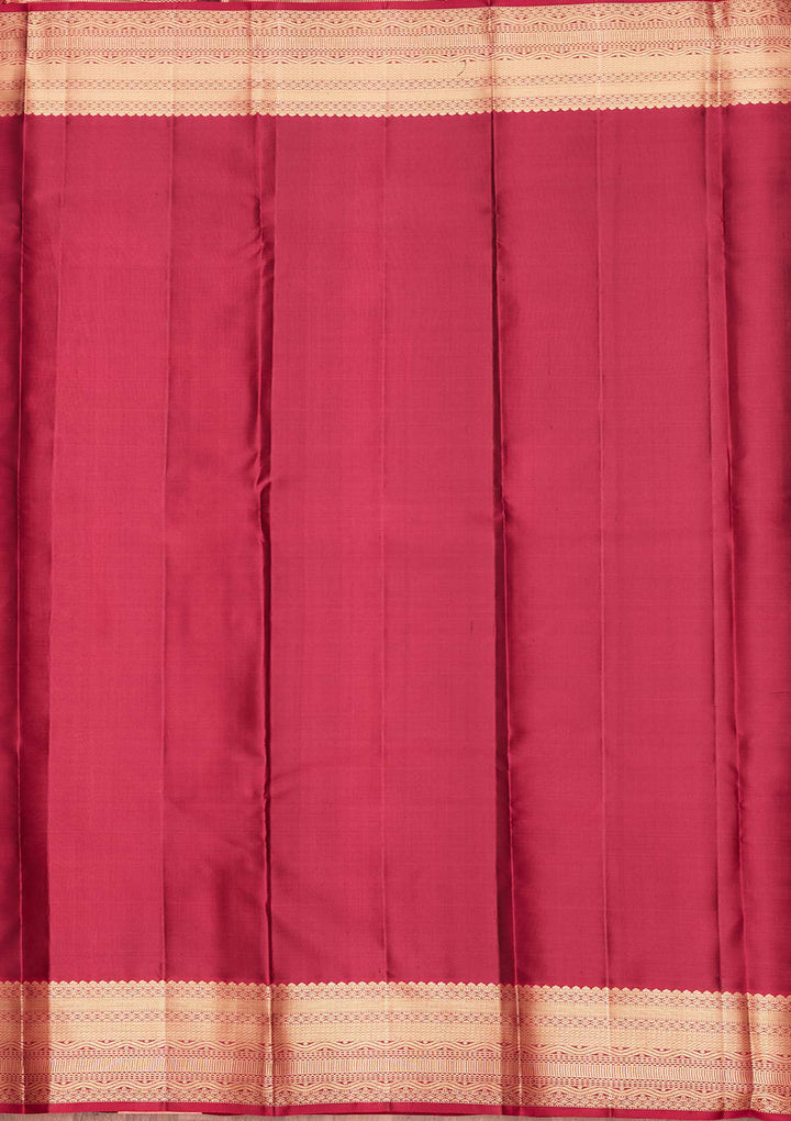 Purple Silk Buti Saree With Matching Blouse Piece