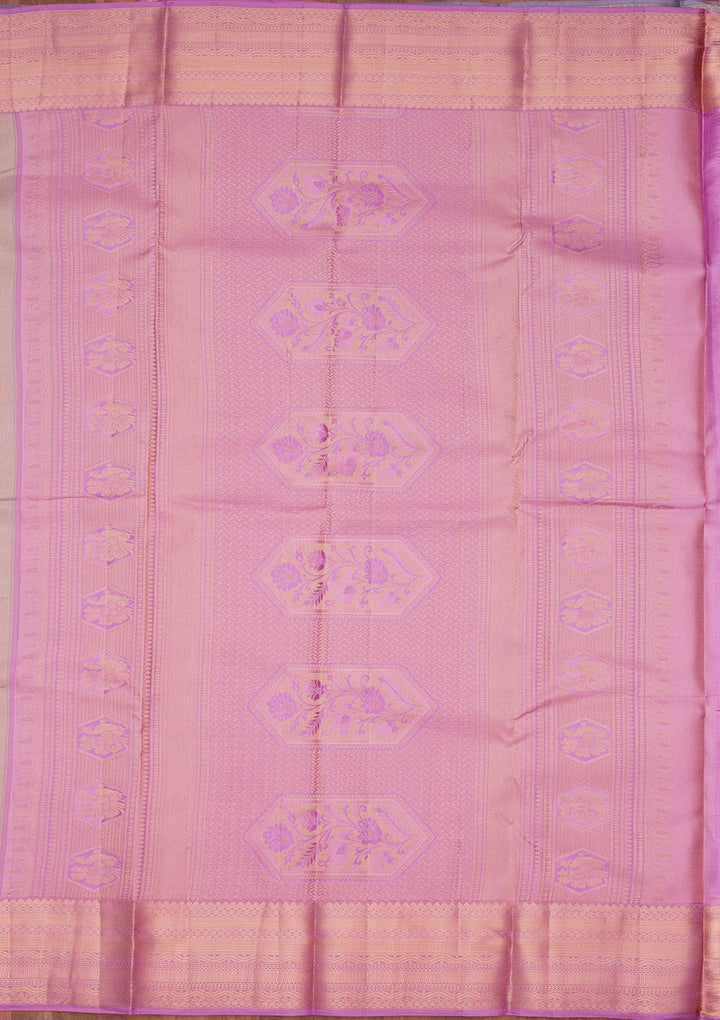 Sea Green Silk Buti Saree With Matching Blouse Piece