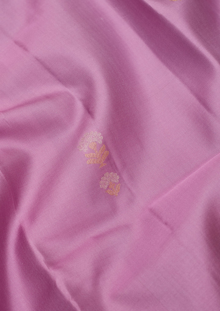 Lavender Zariwork Pure Silk Saree