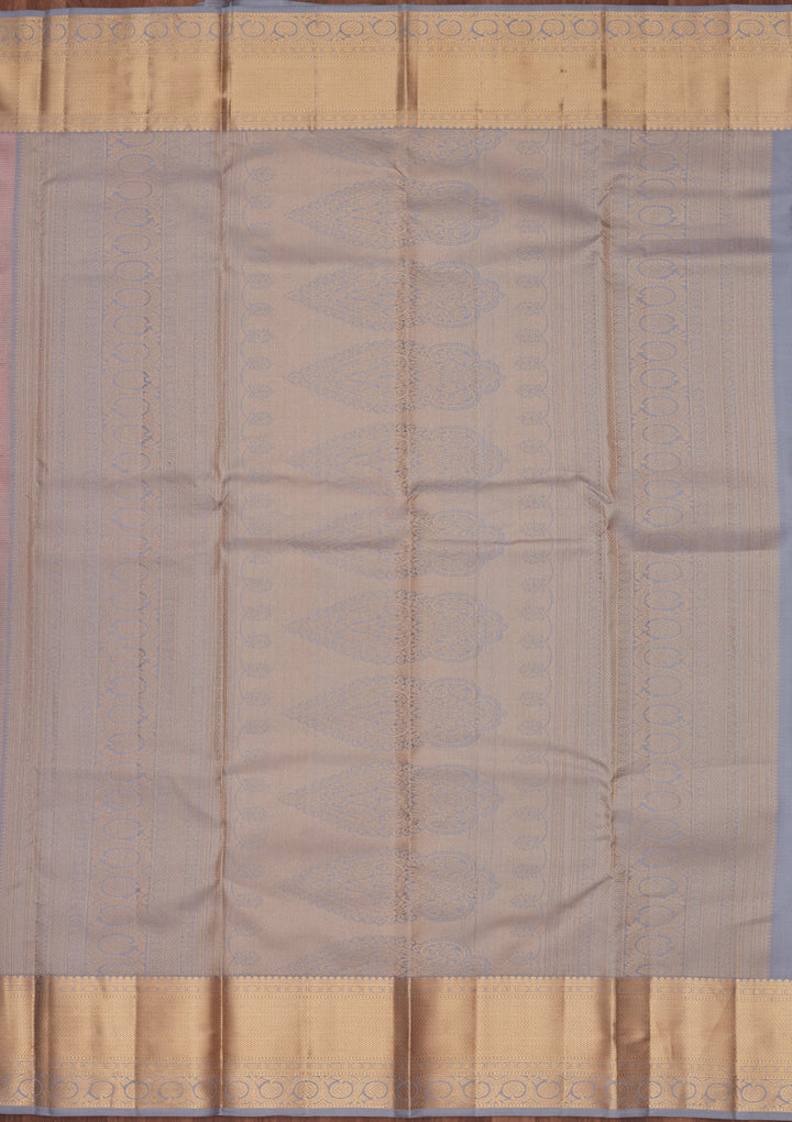 Lavender Zariwork Pure Silk Saree