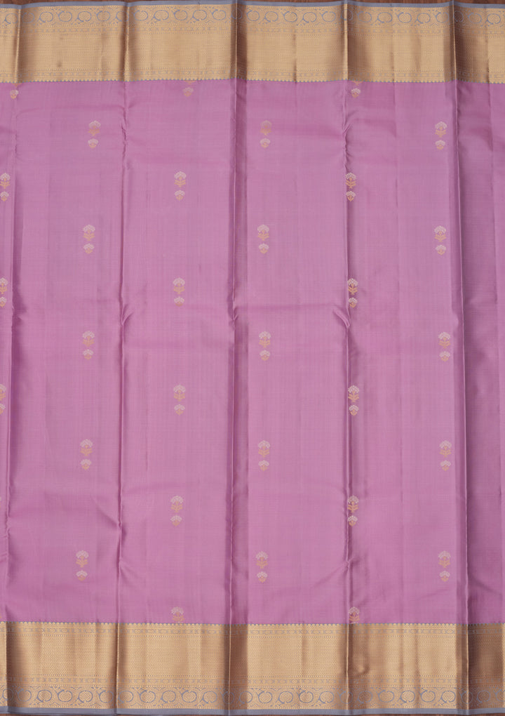 Lavender Zariwork Pure Silk Saree