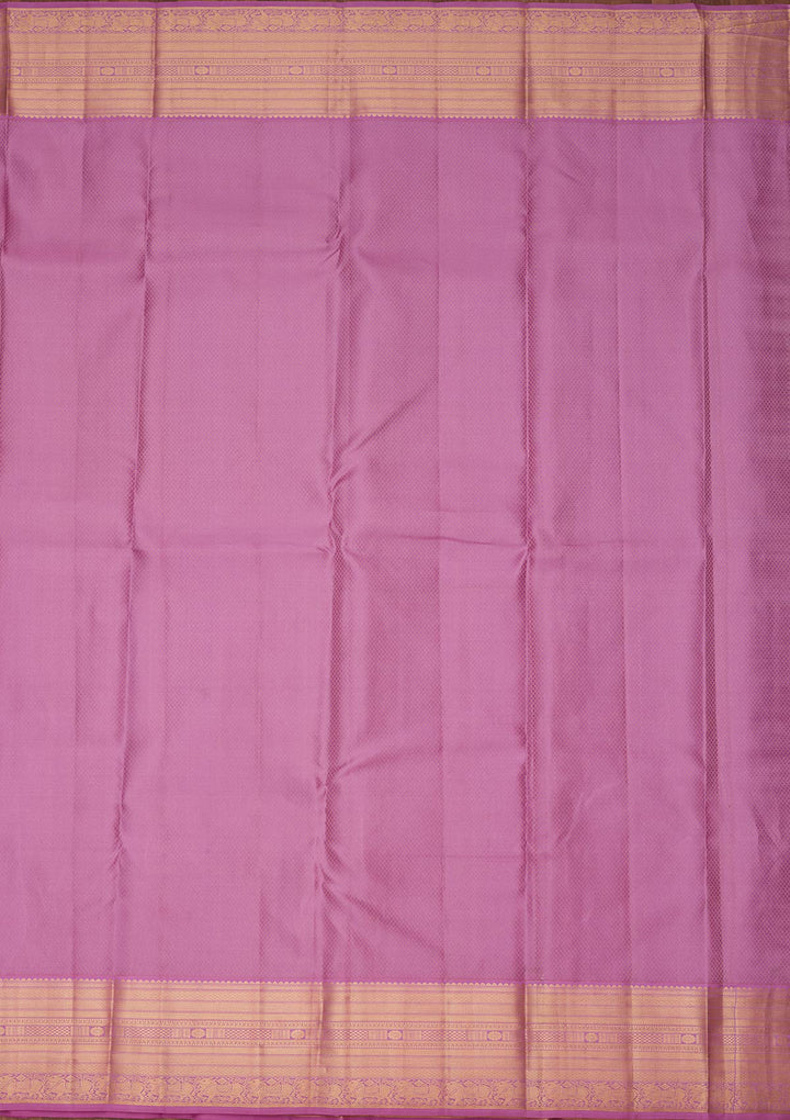 Light Lavender Zariwork Pure Silk Saree