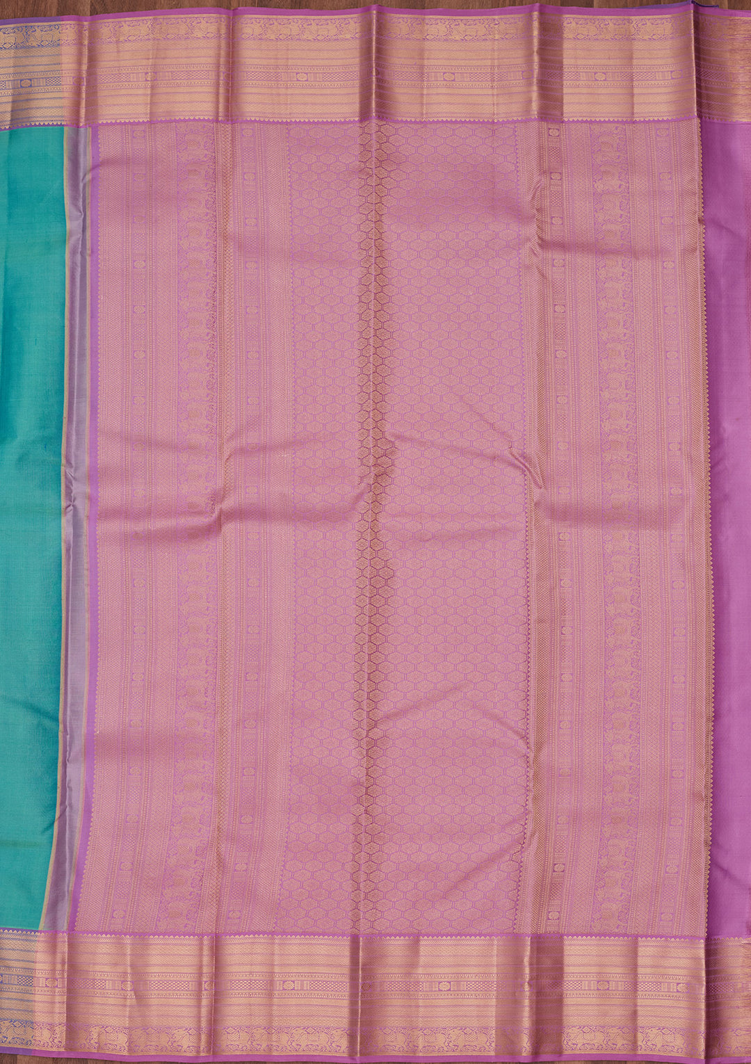 Sea Green Silk Buti Zariwork Saree With Matching Blouse Piece