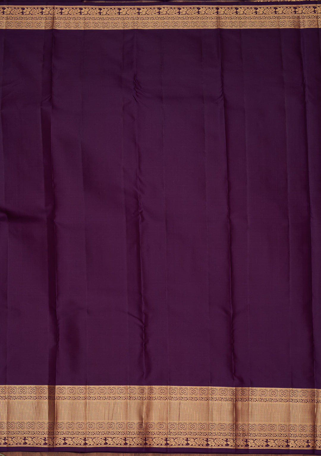 Rust Silk Buti Saree With Matching Blouse Piece