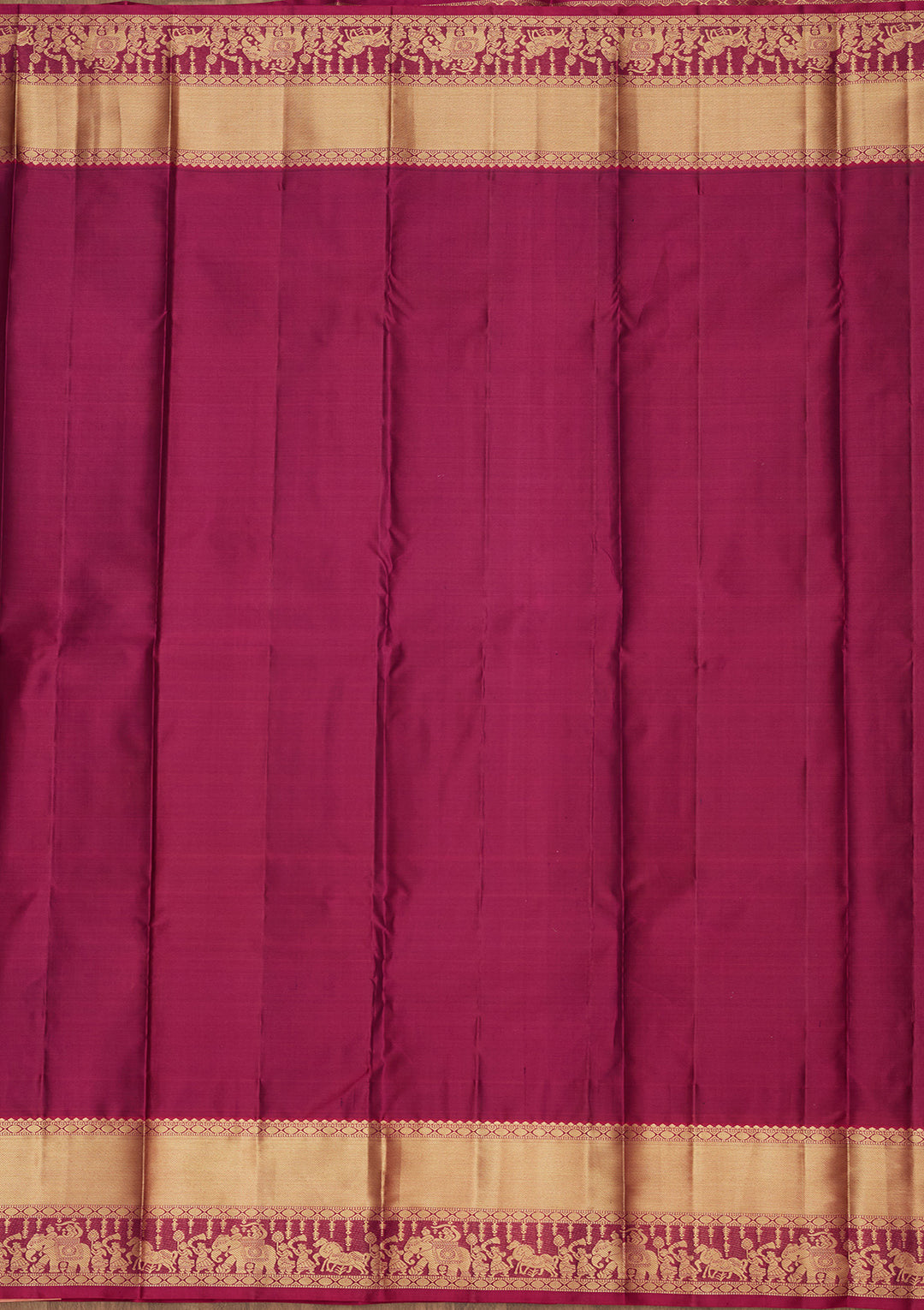 Magenta Pink Silk Buti Saree With Matching Blouse Piece