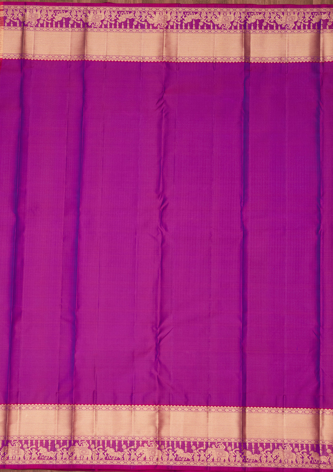 Peacock Blue Silk Buti Kanjivaram Saree With Matching Blouse Piece
