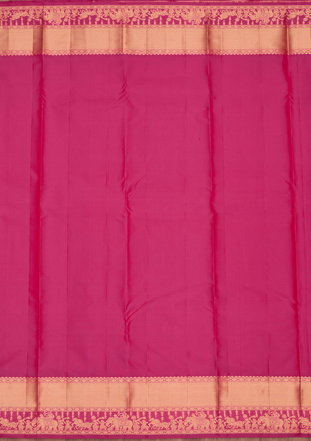 Rani Pink Silk Buti Saree With Matching Blouse Piece
