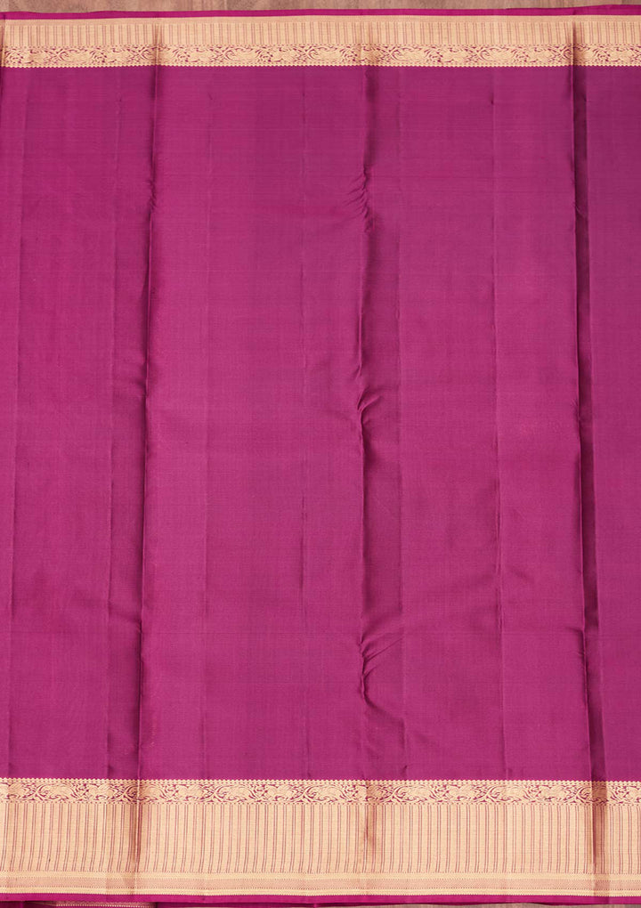 Parrot Green Silk Buti Saree With Matching Blouse Piece