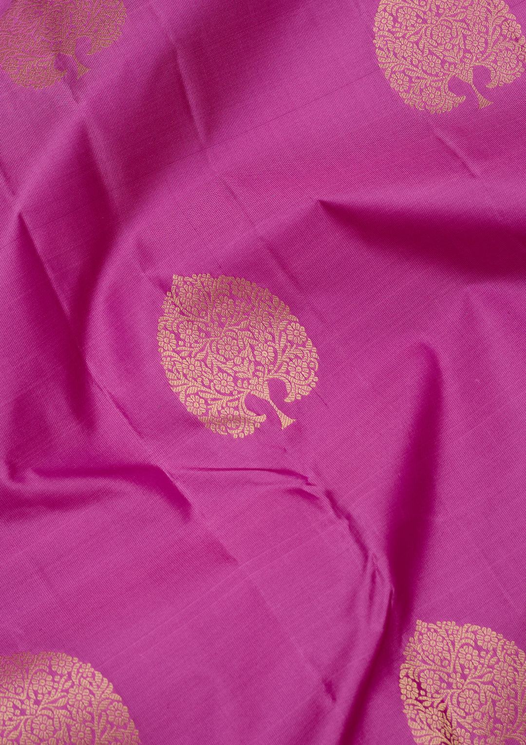 Pink Silk Buti Zariwork Saree With Matching Blouse Piece