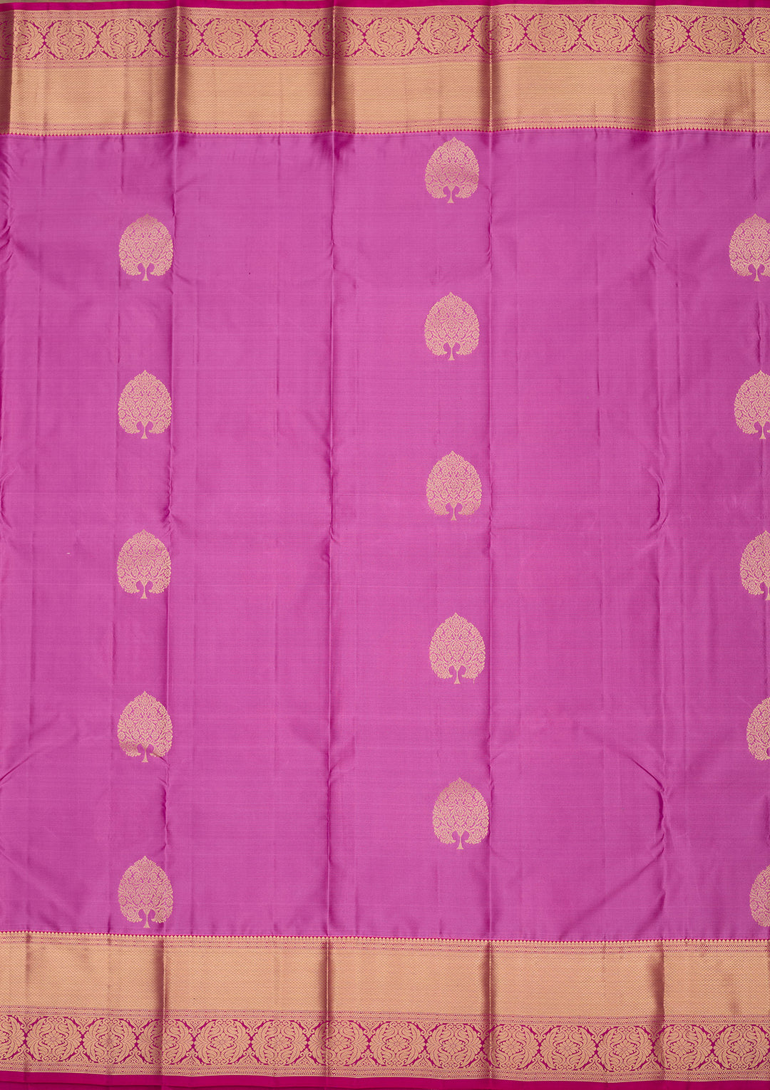 Pink Silk Buti Zariwork Saree With Matching Blouse Piece