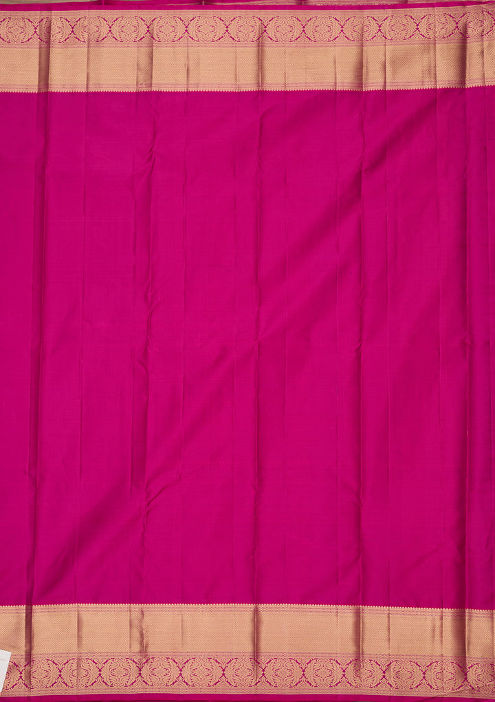 Pink Silk Buti Zariwork Saree With Matching Blouse Piece