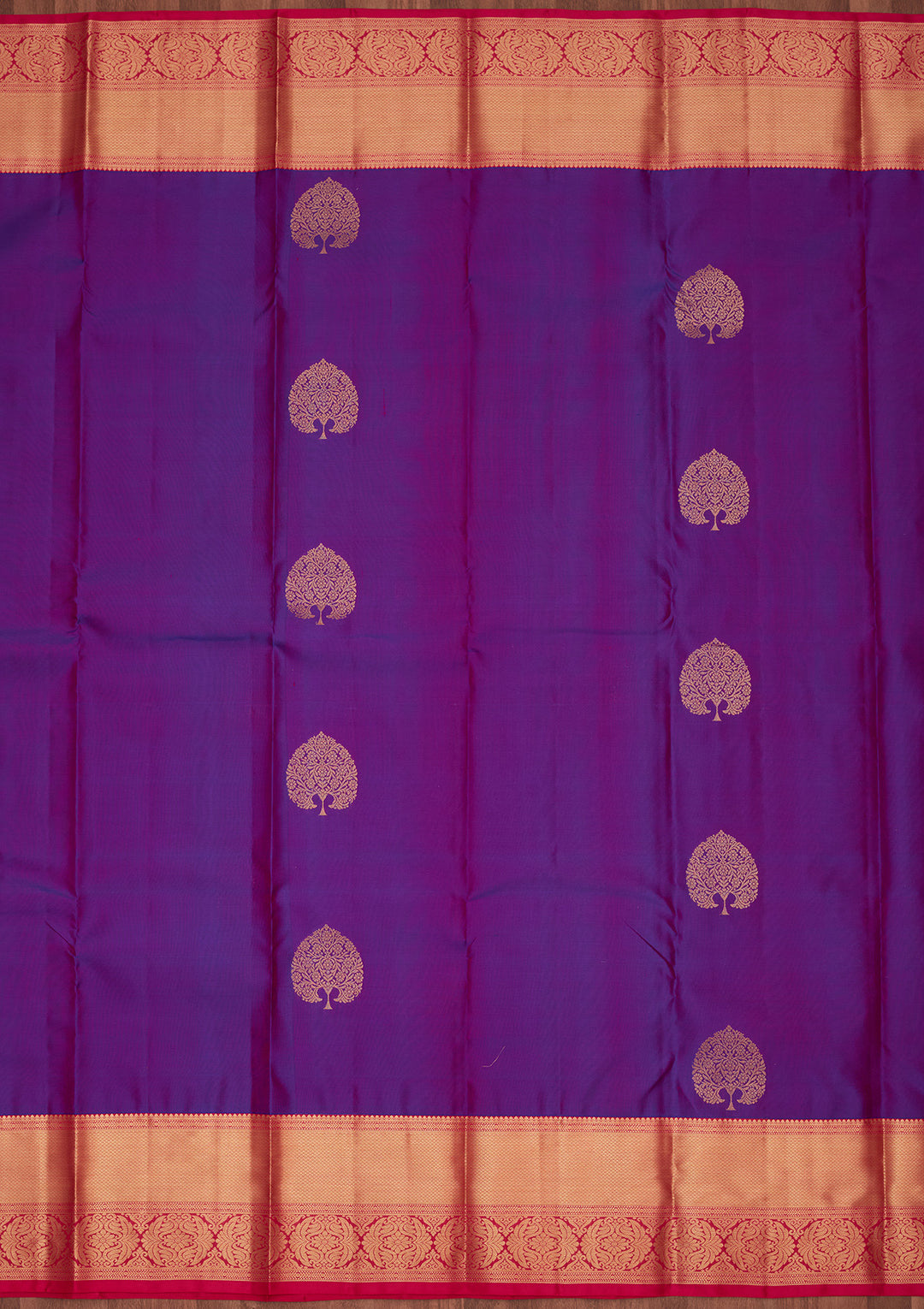 Purple Zariwork Silk Saree