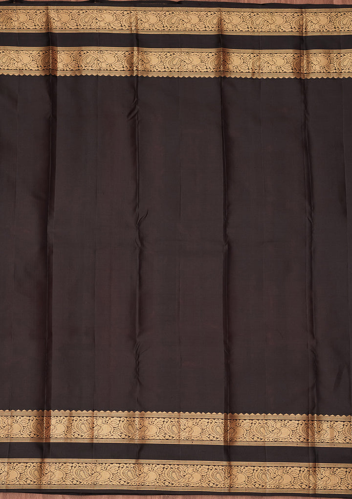 Red Silk Buti Saree With Matching Blouse Piece