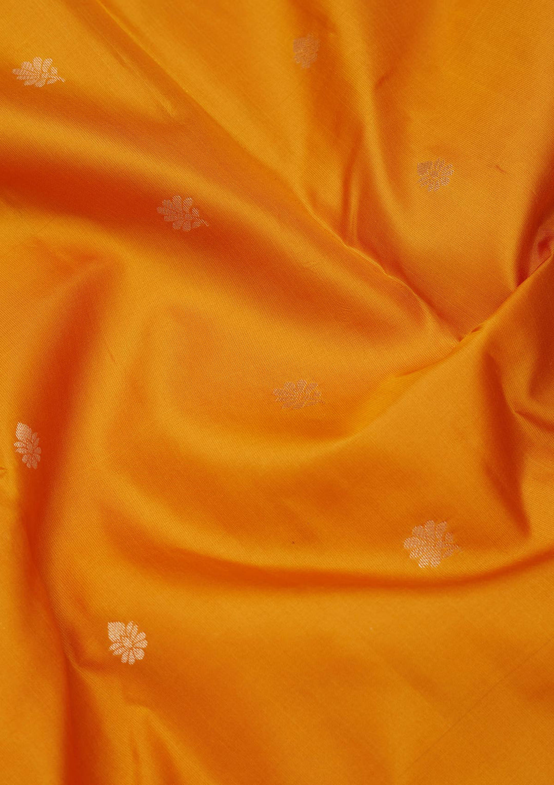 Mustard Yellow Silk Buti Saree With Matching Blouse Piece