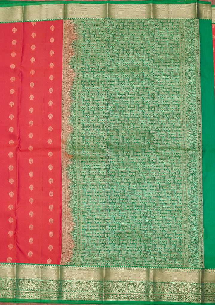 Pink Silk Buti Zariwork Saree With Matching Blouse Piece