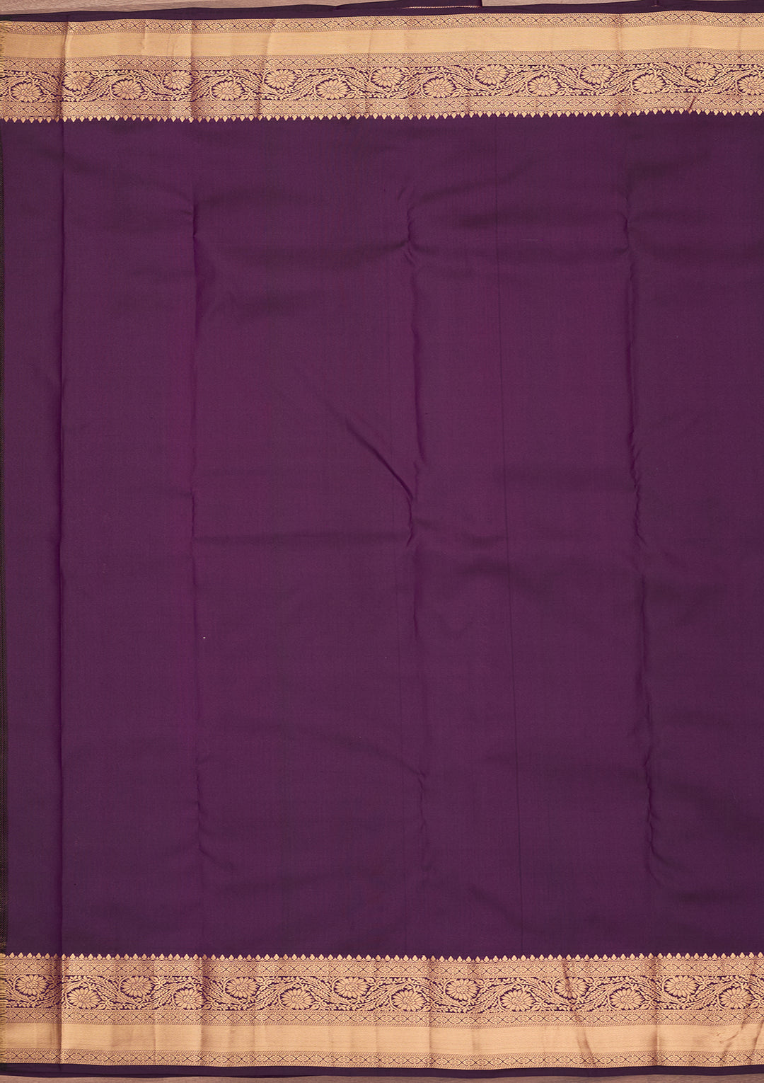 Purple Silk Buti Zariwork Saree With Matching Blouse Piece