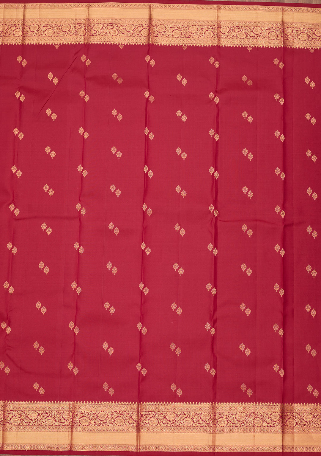 Rani Pink Silk Buti Zariwork Saree With Matching Blouse Piece
