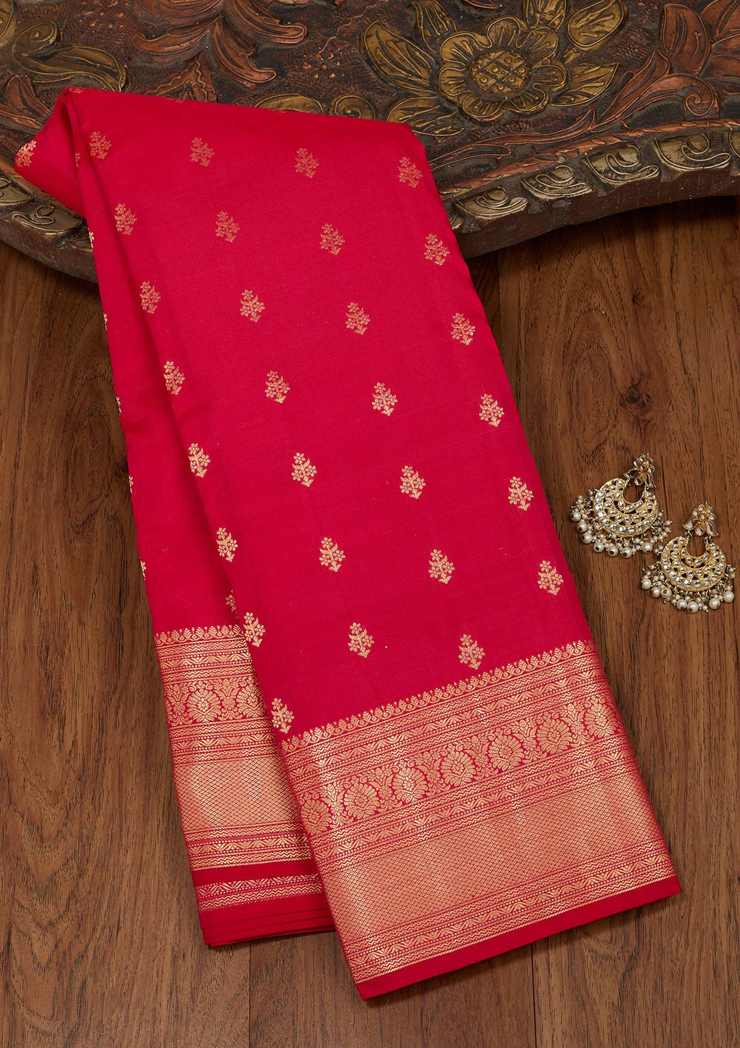 Pink Zariwork Pure Silk Saree
