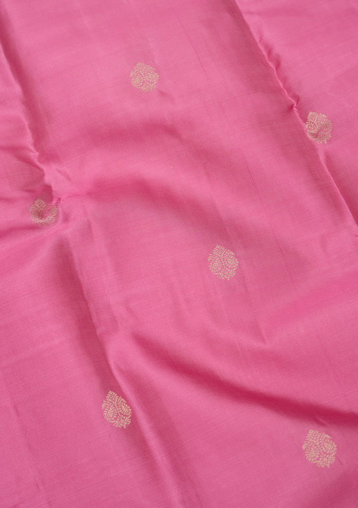 Pink Zariwork Pure Silk Saree