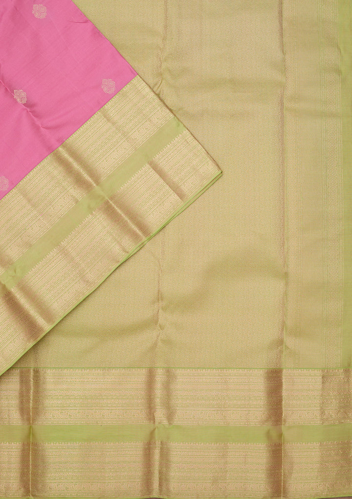 Pink Zariwork Pure Silk Saree