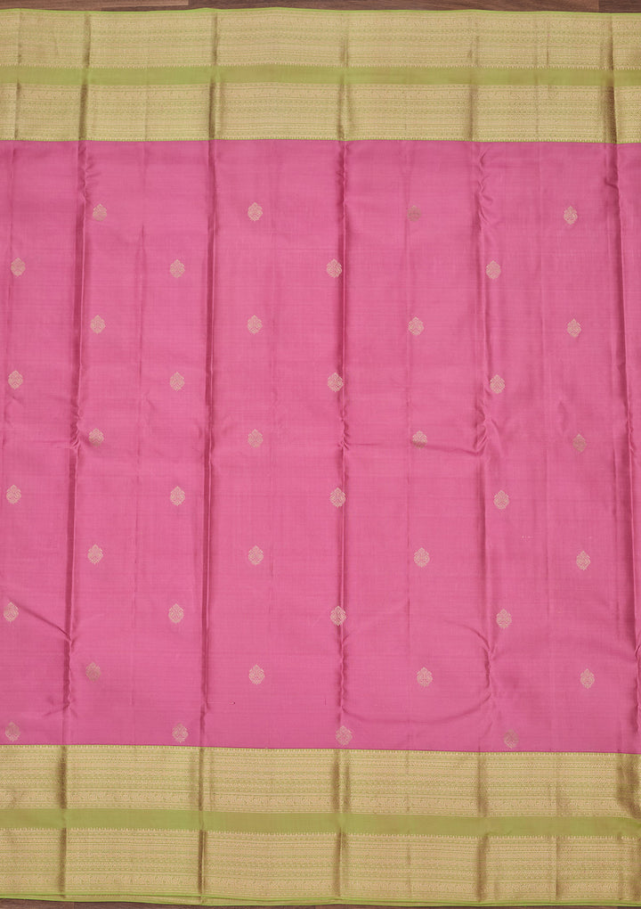 Pink Zariwork Pure Silk Saree