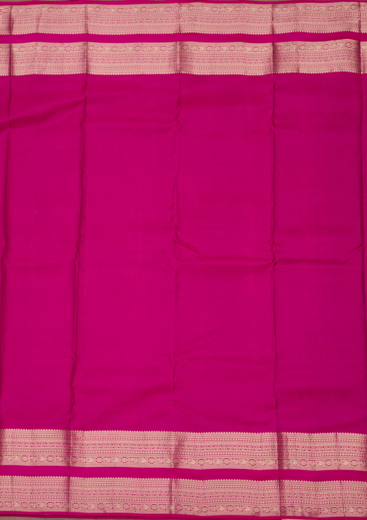 Wine Zariwork Pure Silk Saree