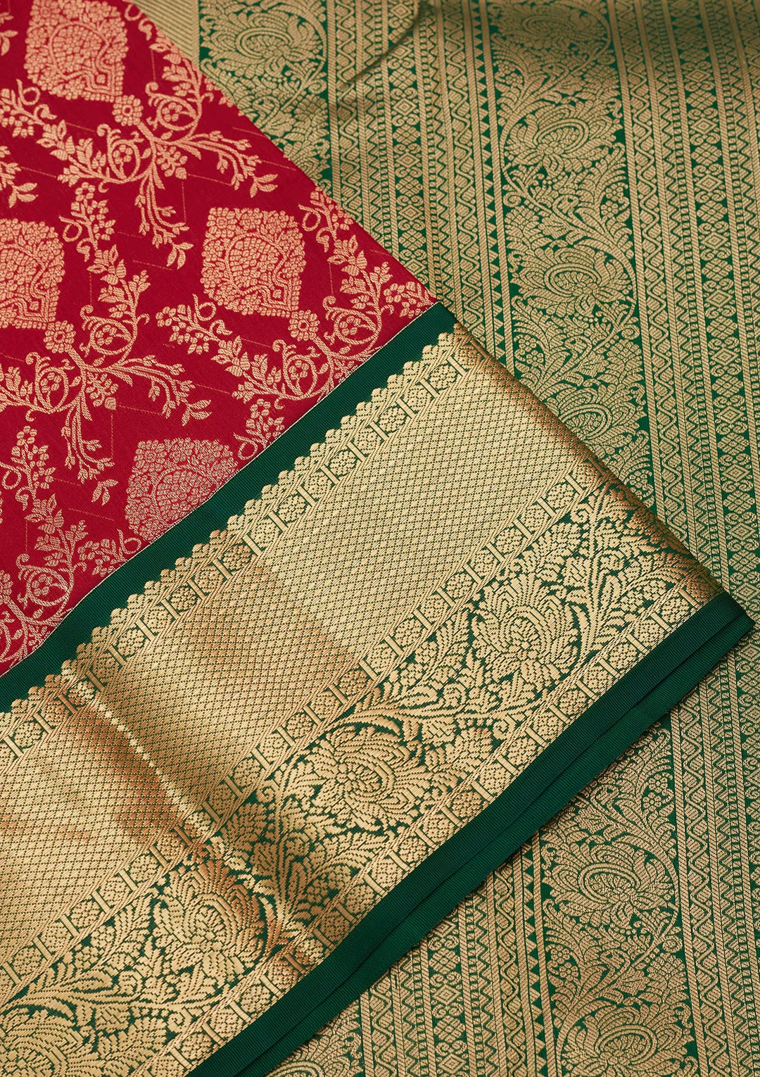 Maroon Silk Jaal Saree With Matching Blouse Piece