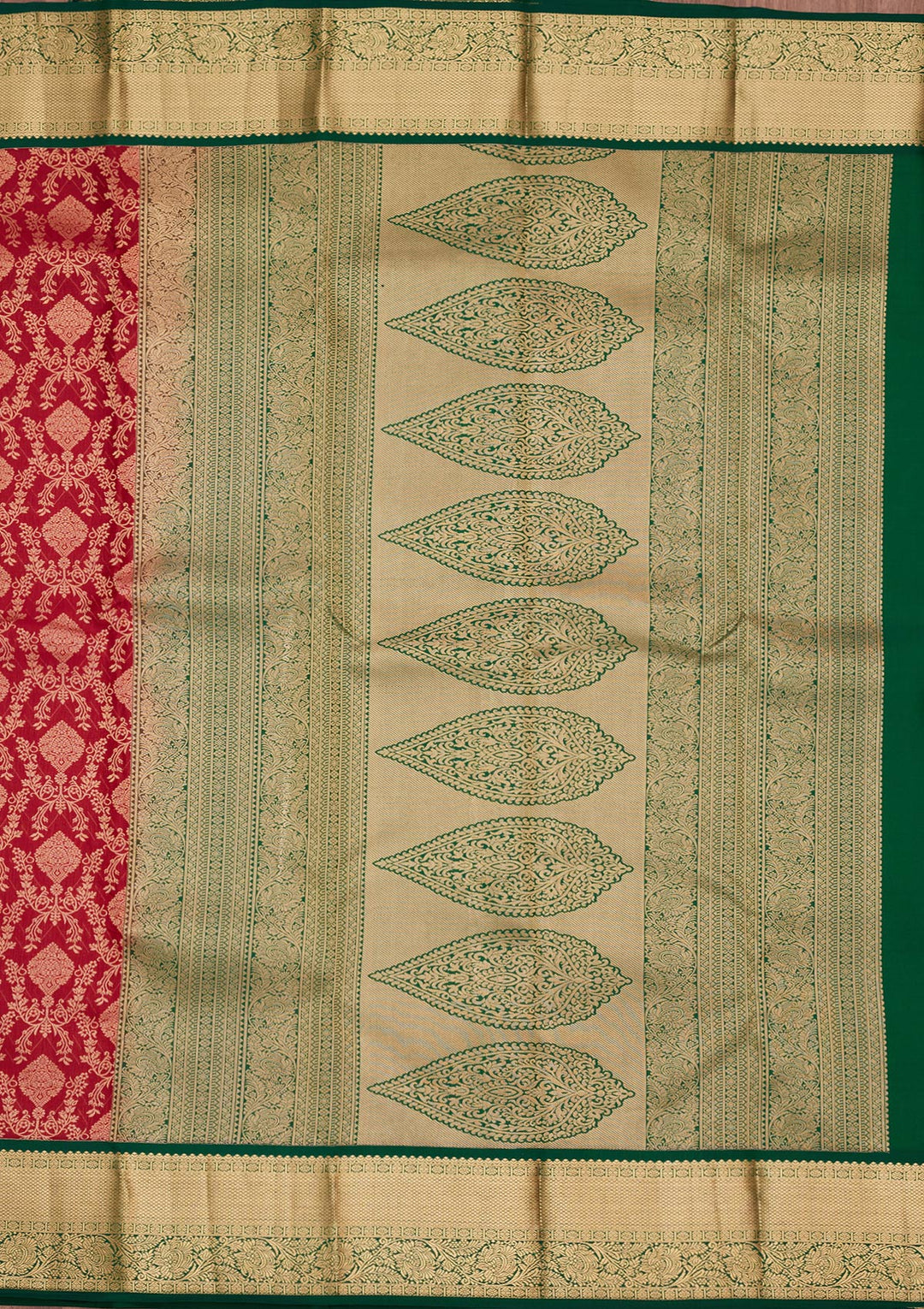 Maroon Silk Jaal Saree With Matching Blouse Piece