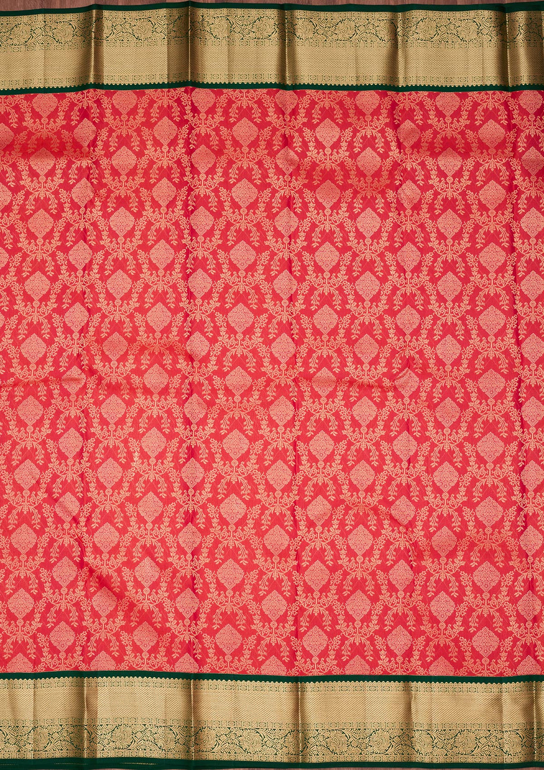 Pink Silk Jaal Saree With Matching Blouse Piece