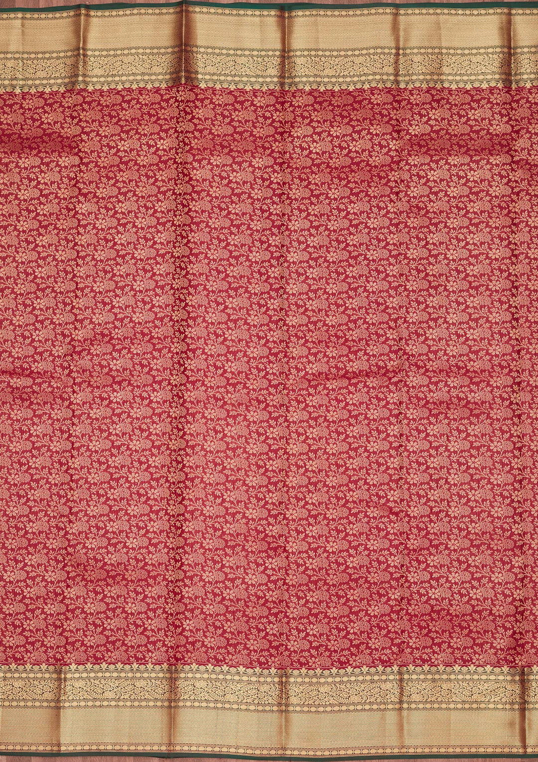 Maroon Silk Jaal Saree With Matching Blouse Piece
