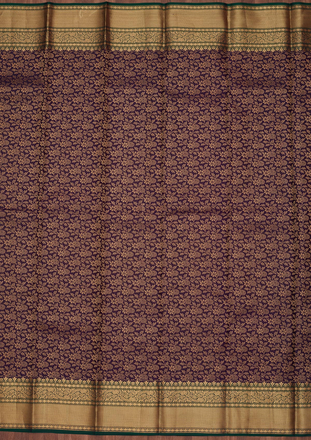 Navy Blue Zariwork Pure Silk Saree