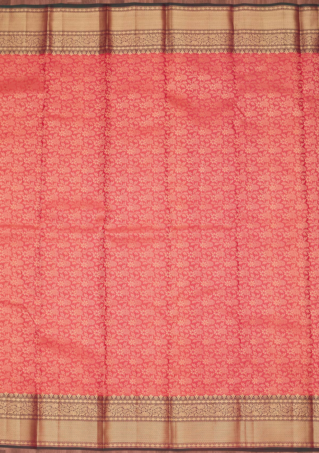Pink Silk Jaal Saree With Matching Blouse Piece