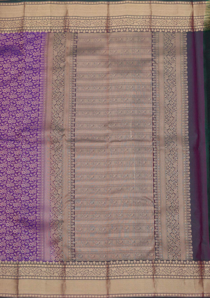 Royal Blue Zariwork Pure Silk Saree