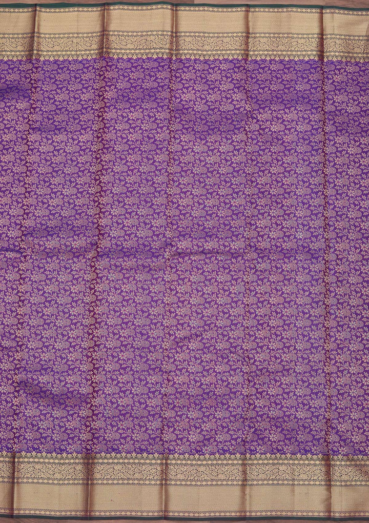 Royal Blue Zariwork Pure Silk Saree