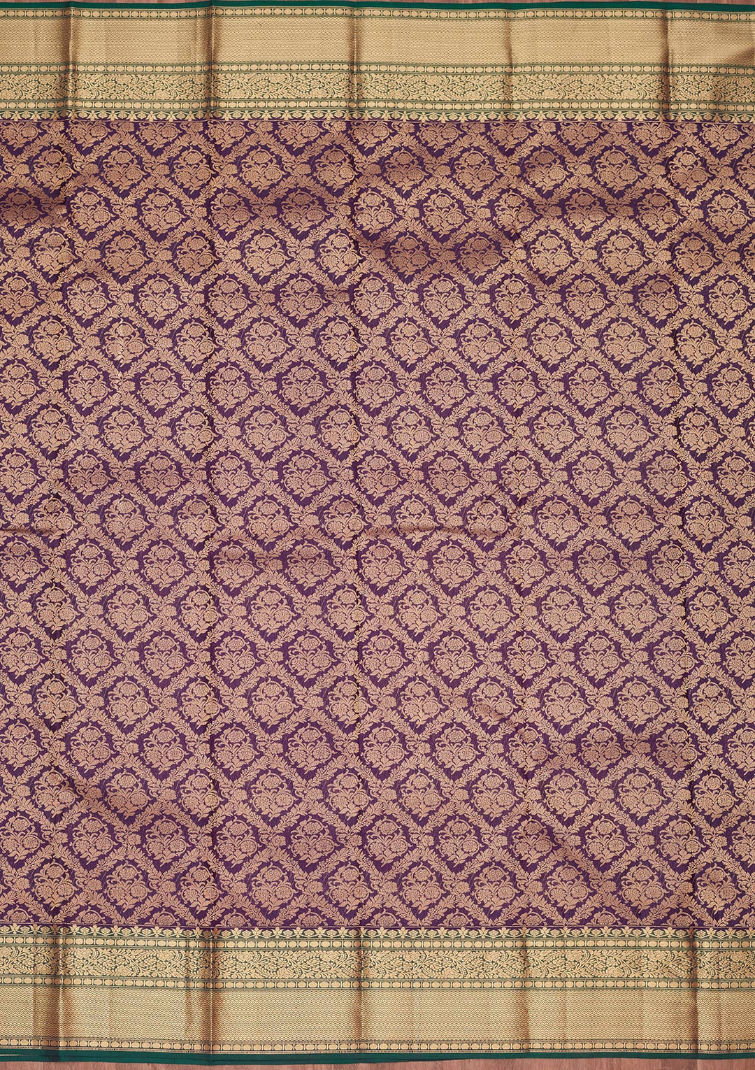 Navy Blue Zariwork Pure Silk Saree