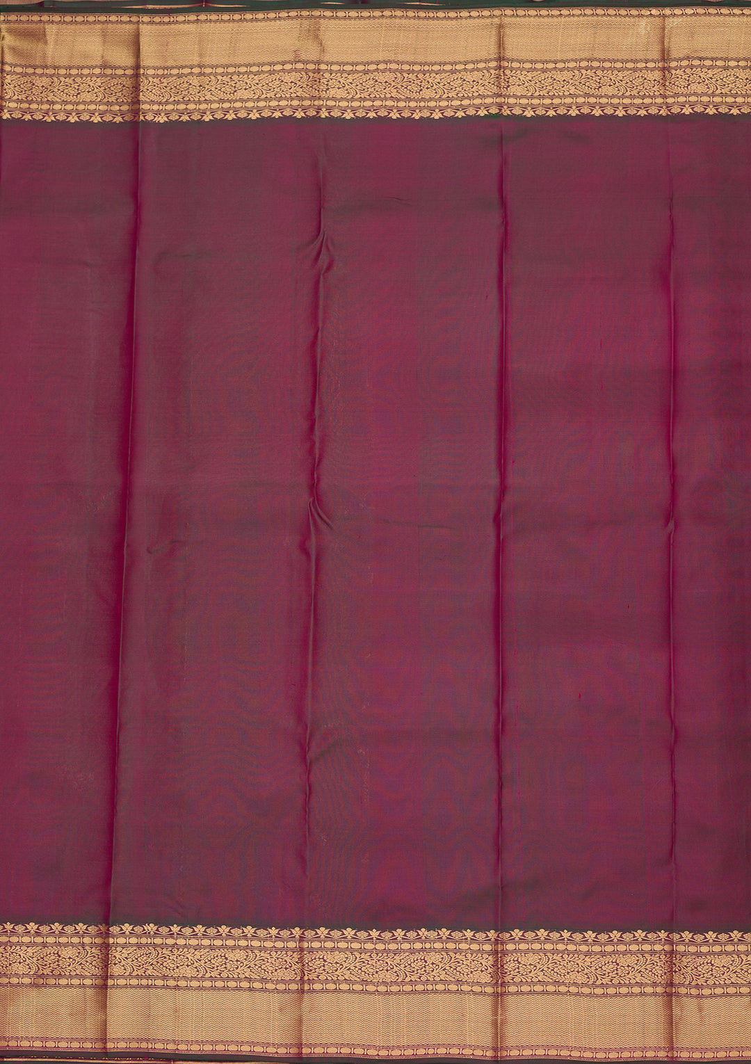 Rani Pink Silk Jaal Saree With Matching Blouse Piece