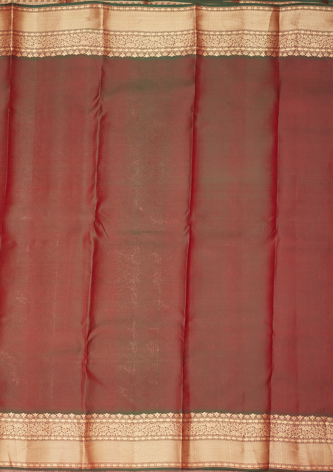 Red Pure Silk Jaal Zariwork Saree With Matching Blouse Piece