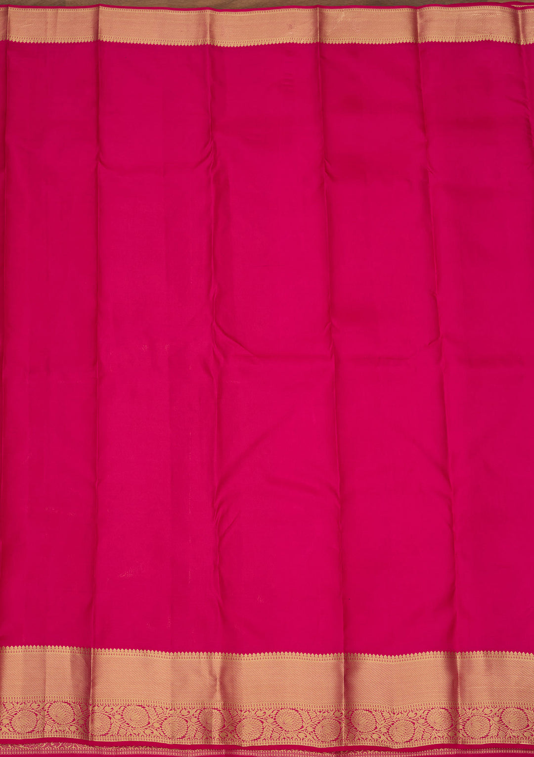 Pink Silk Jaal Gold Zariwork Saree With Matching Blouse Piece