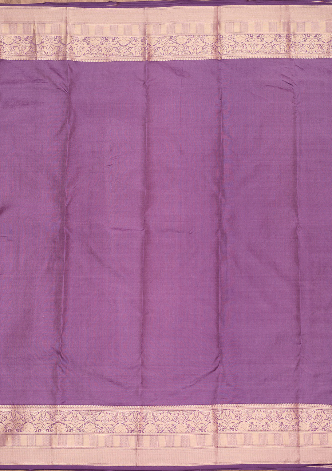 Lavender Silk Jaal Saree With Matching Blouse Piece