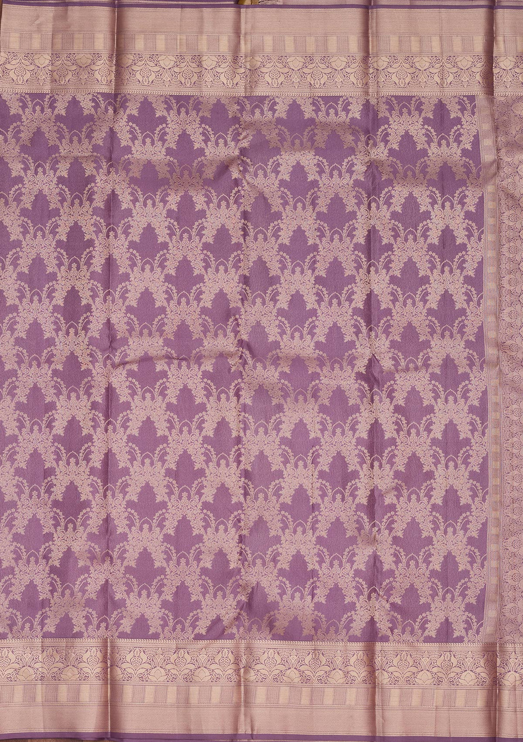 Mauve Silk Jaal Saree With Matching Blouse Piece