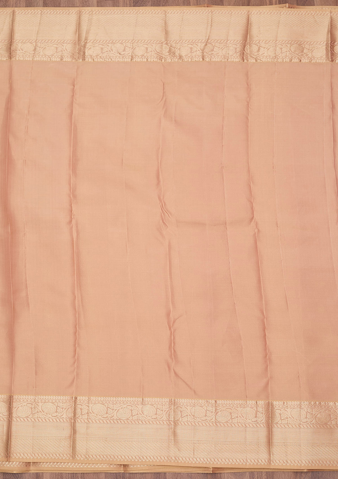 Beige Zariwork (Silver) Silk Silk_Saree
