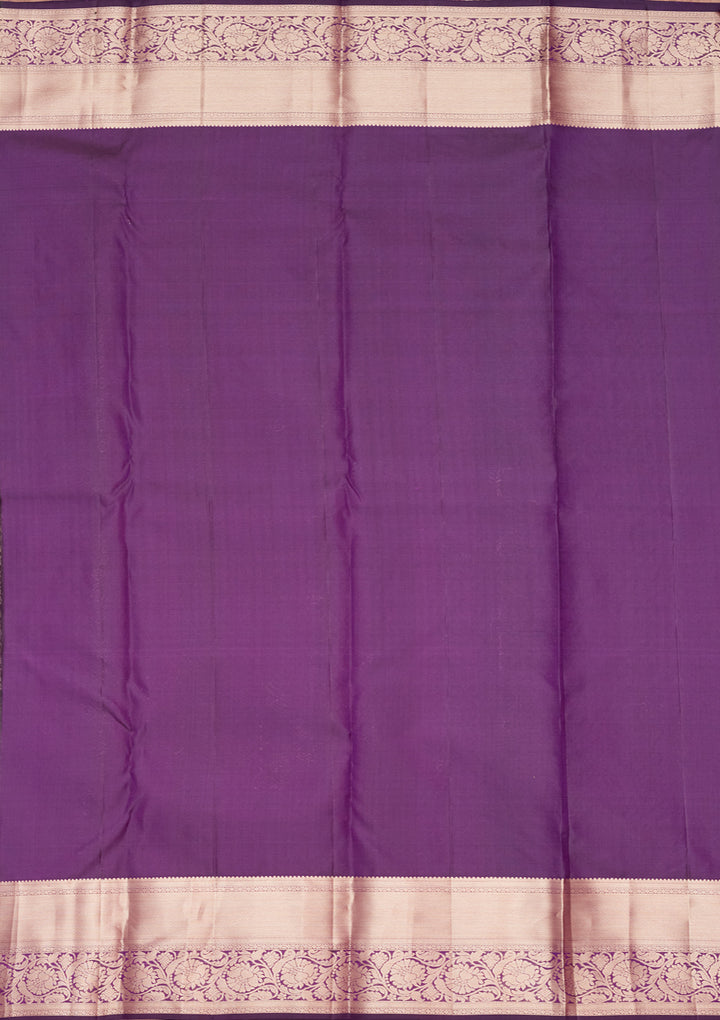 Purple Zariwork Pure Silk Saree