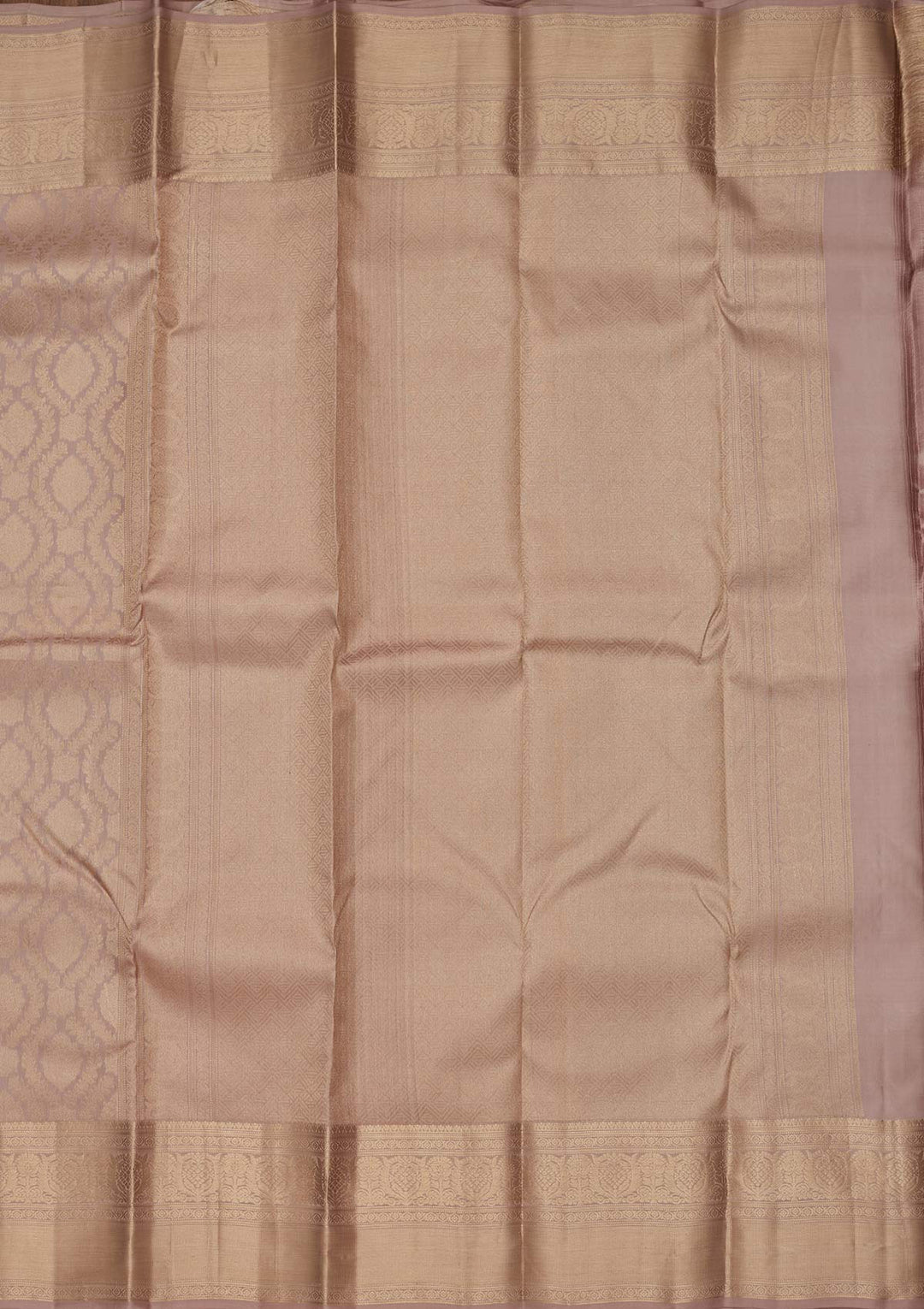Mauve Silk Jaal Saree With Matching Blouse Piece