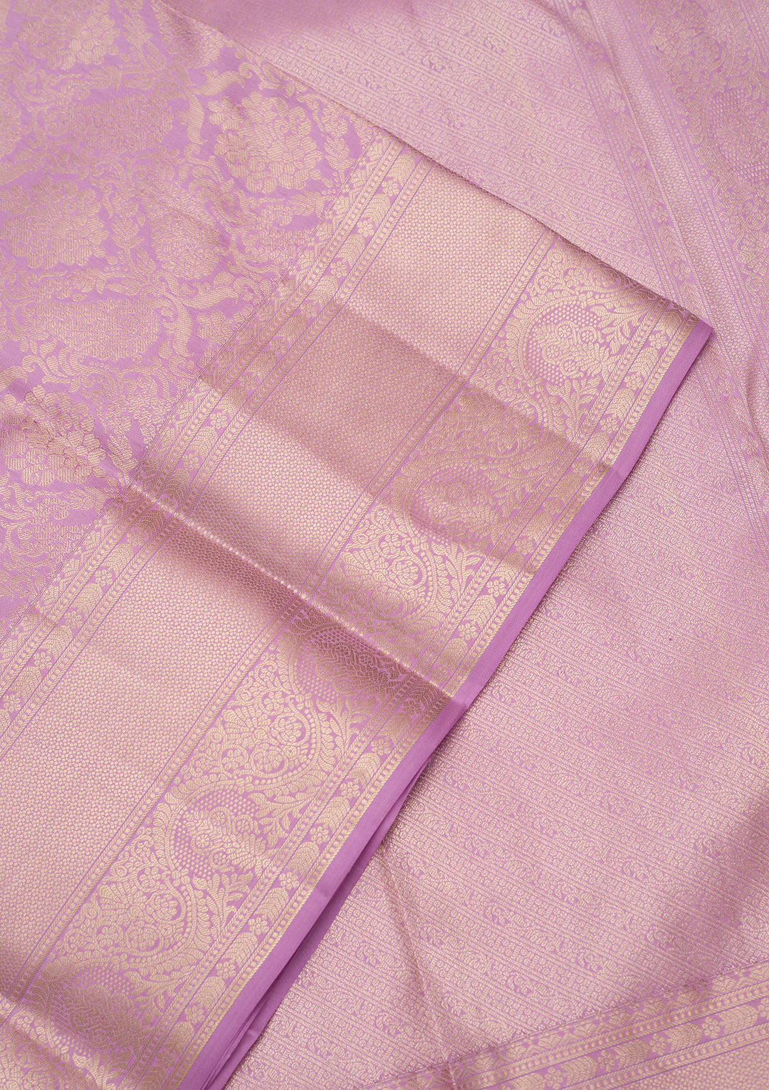 Lavender Zariwork (Silver) Silk Silk_Saree