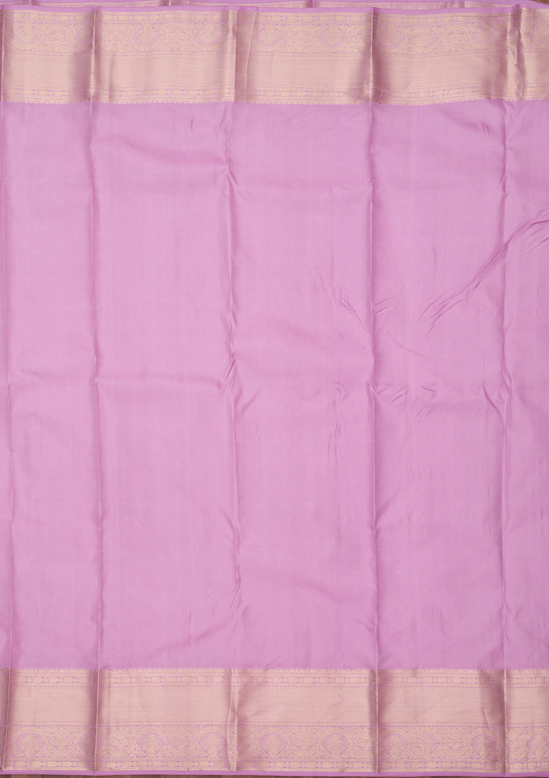 Lavender Zariwork (Silver) Silk Silk_Saree