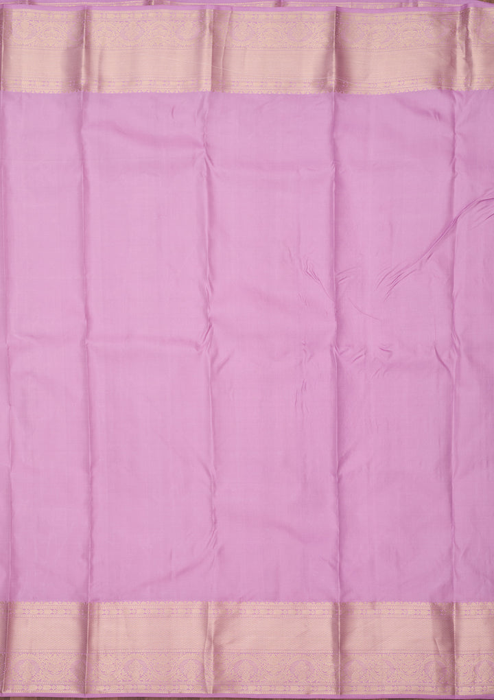 Lavender Zariwork (Silver) Silk Silk_Saree