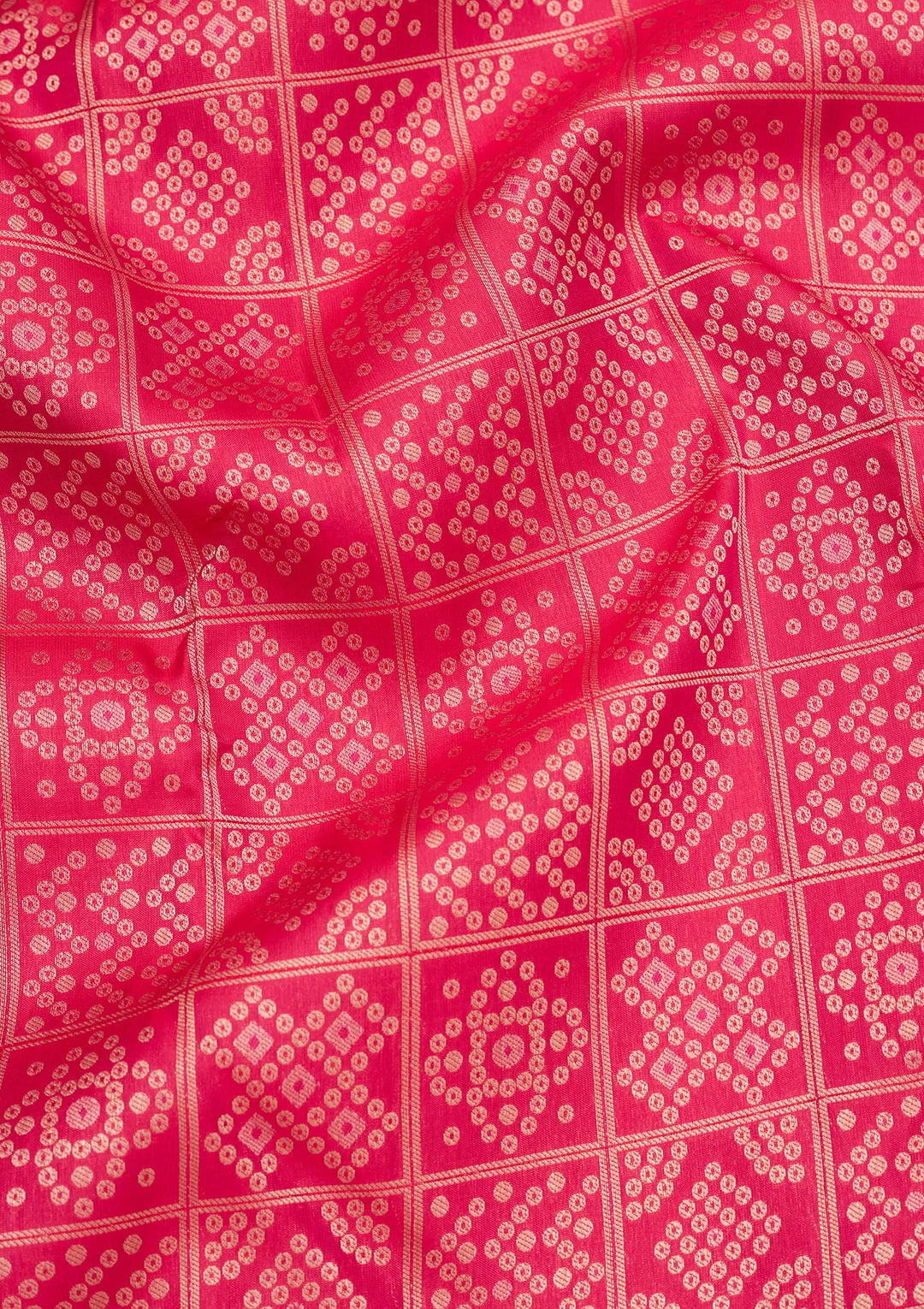 Rani Pink Zariwork Pure Silk Saree