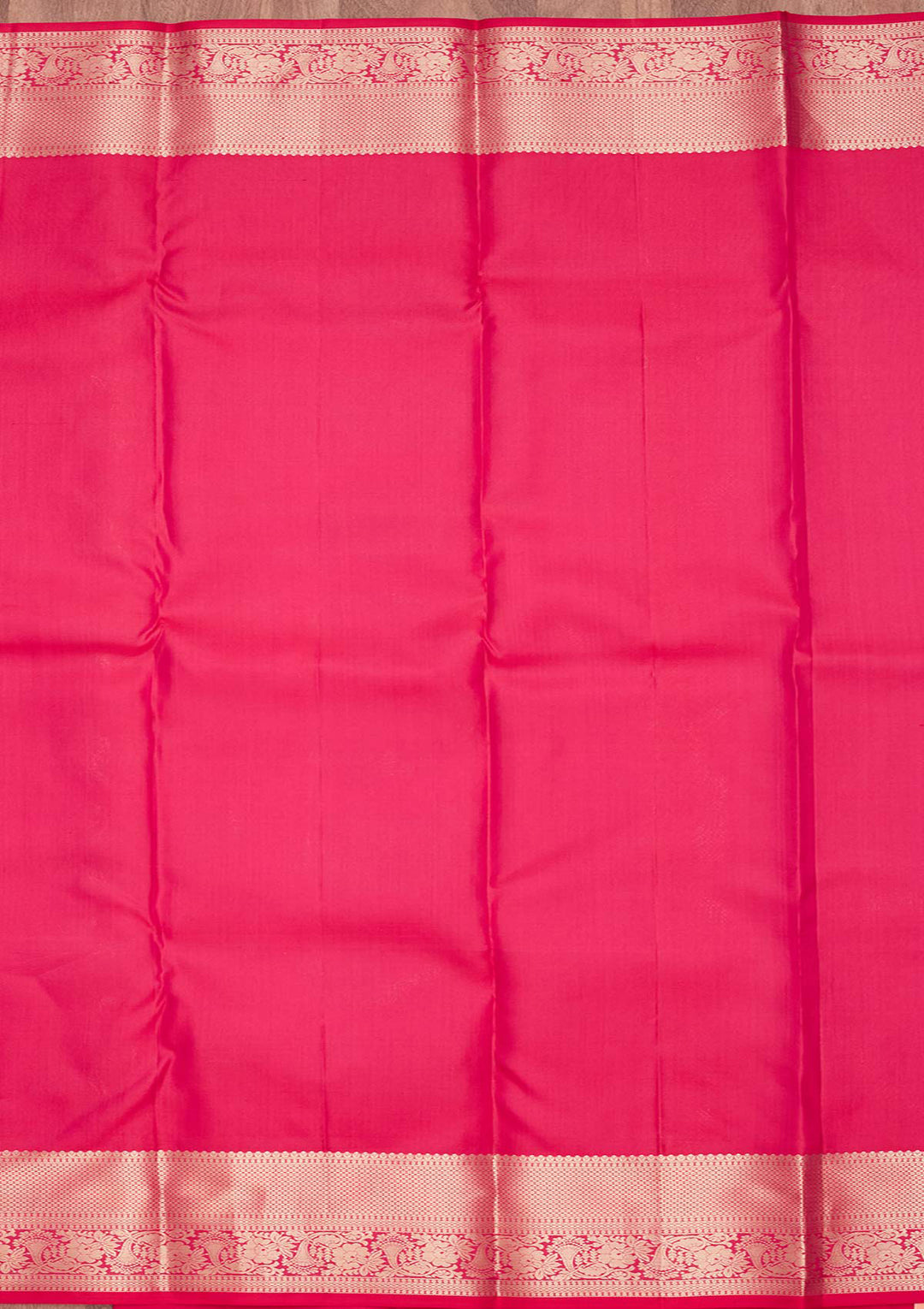 Rani Pink Zariwork Pure Silk Saree